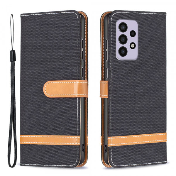 Samsung Galaxy A33 5G Case Fabric and The
ather Effect with Strap