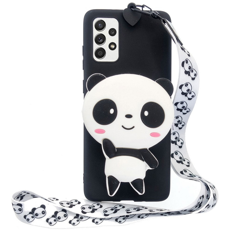 Samsung Galaxy A33 5D Panda 3D Case with Carabiner Strap