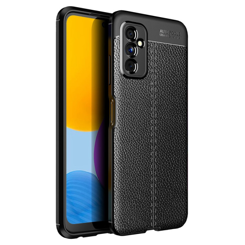 Samsung Galaxy M52 5G The
ather Case Lychee Effect Double Line