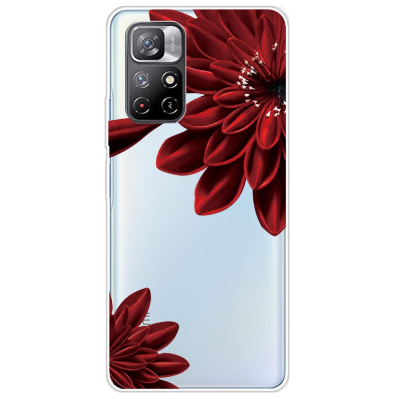 Xiaomi Redmi Note 11 Pro Plus 5G Case Red Flowers