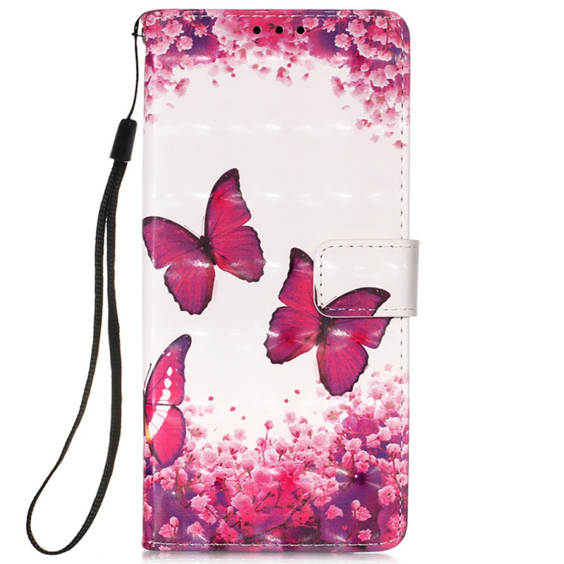 Xiaomi Redmi Note 11 Pro Plus 5G Case Red Butterflies