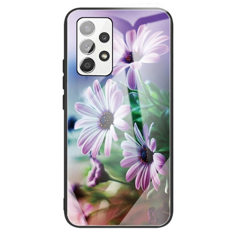 Samsung Galaxy A13 Toughened Glass Case Flowers
