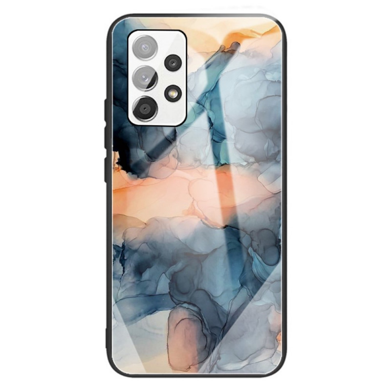 Samsung Galaxy A13 Marble Tempered Glass Case