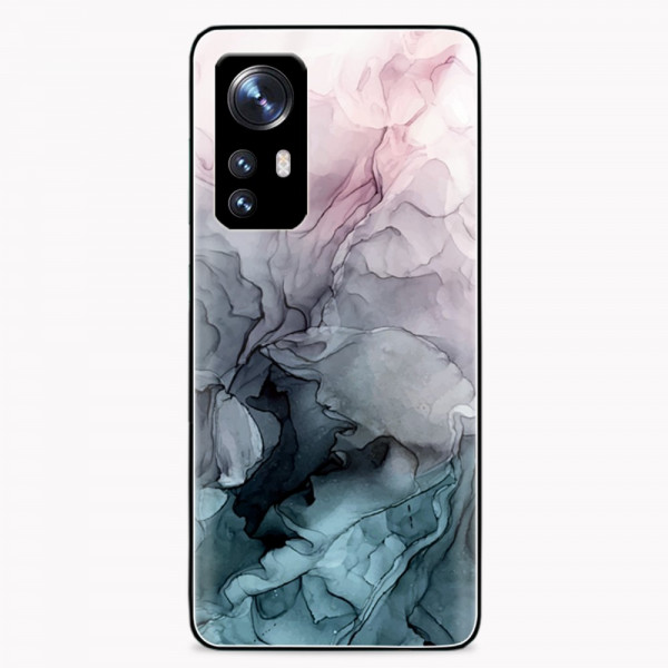 Xiaomi 12 Pro Tempered Glass Case Marble Coloured
