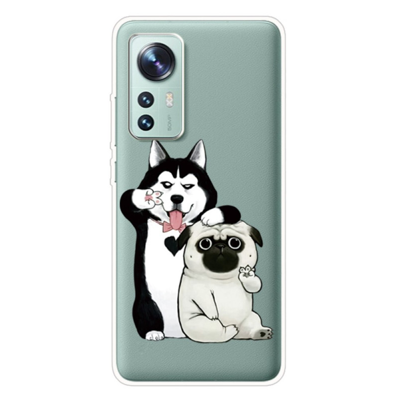 Xiaomi 12 Pro Silicone Case Funny Dogs