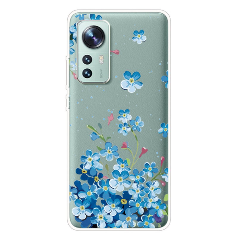 Xiaomi 12 Pro Blue Flowers Case