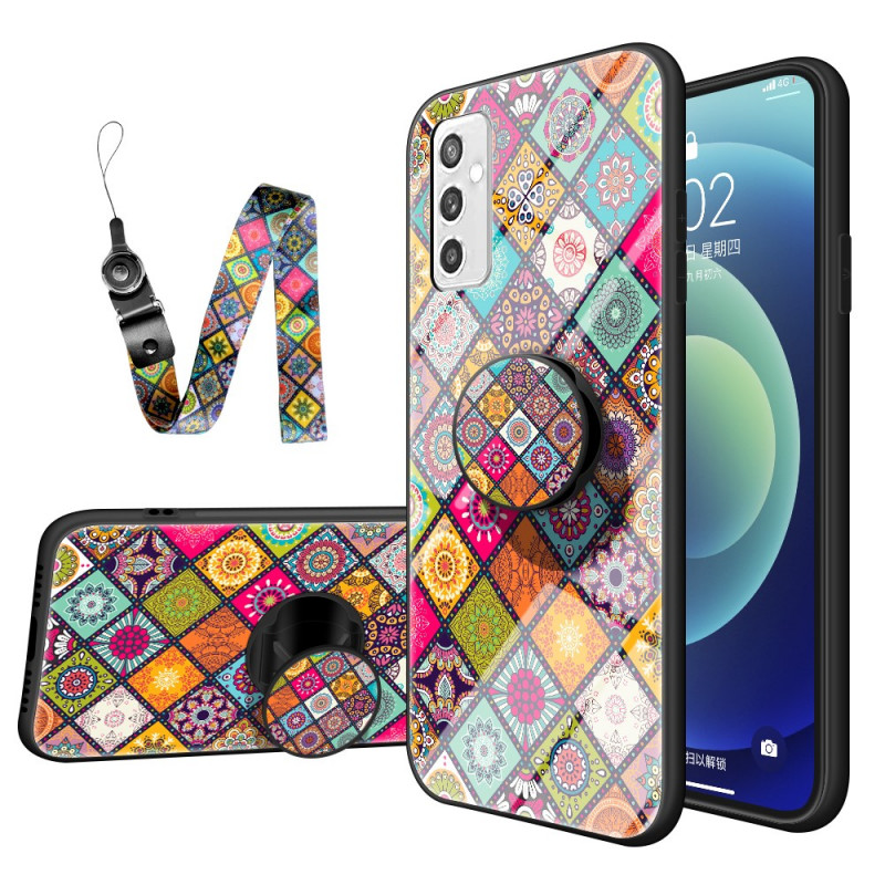 Samsung Galaxy M52 Lanyard Oriental Tapestry Case