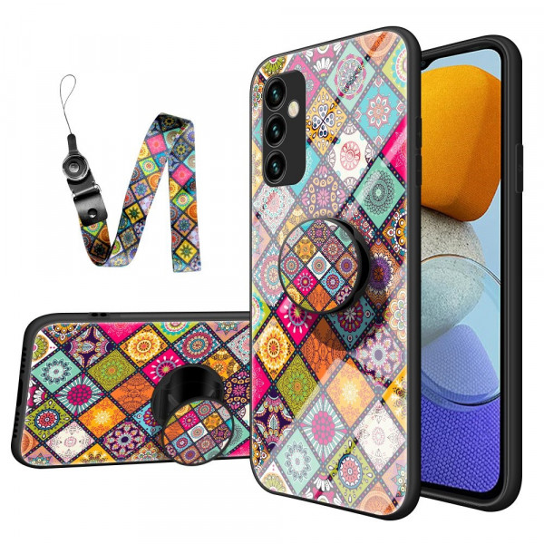 Samsung Galaxy M23 5G Magnetic Holder Patchwork Case