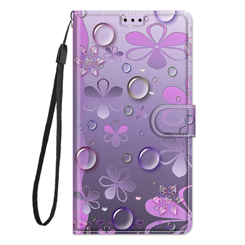 Samsung Galaxy M23 5G Water Drops Case with Strap