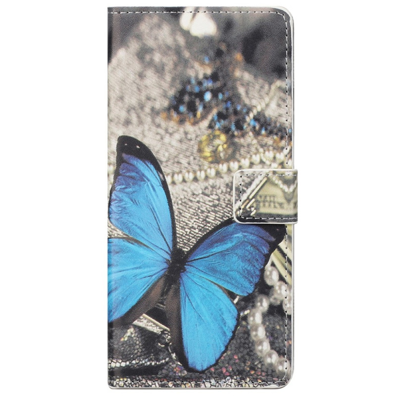 Google Pixel 6A Blue Butterfly Case
