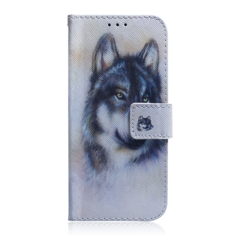 Google Pixel 6A Watercolour Wolf Case