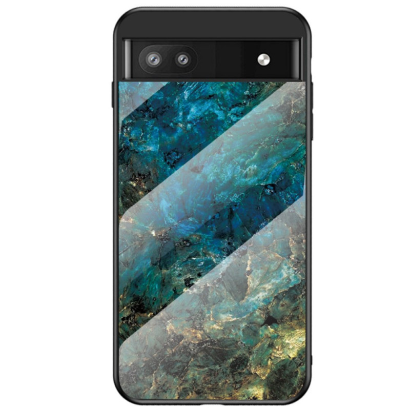 Google Pixel 6A Hard Case Tempered Glass Marble