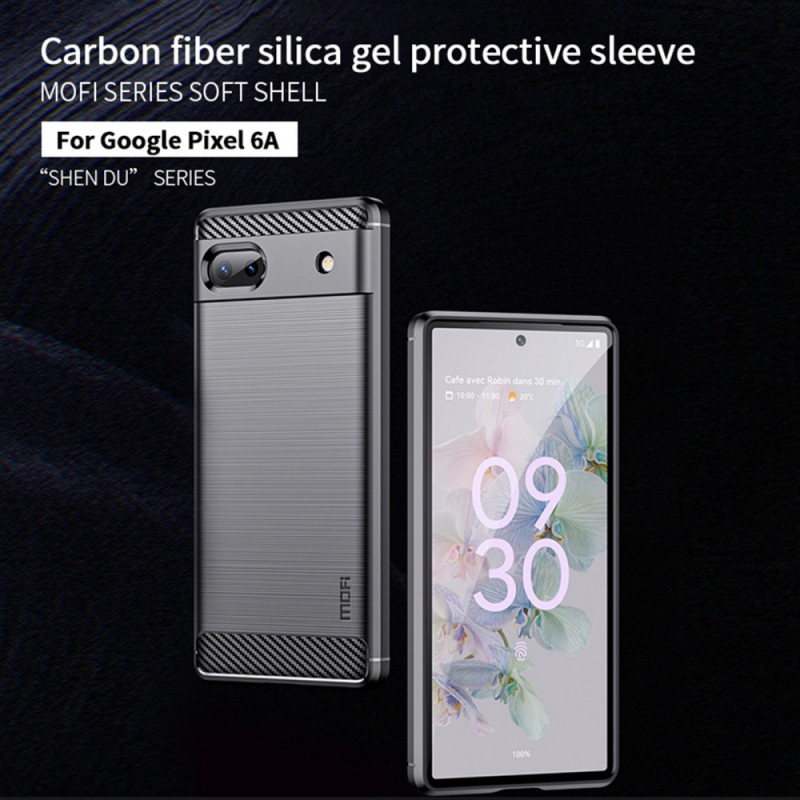 Google Pixel 6a Brushed Carbon Fiber Mofi Case Dealy