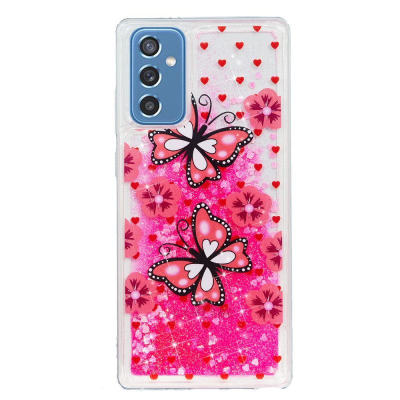Samsung Galaxy M52 5G Pink Butterflies Case