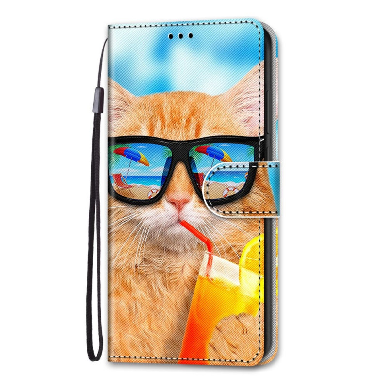 Samsung Galaxy M53 5G Cat Star Strap Case
