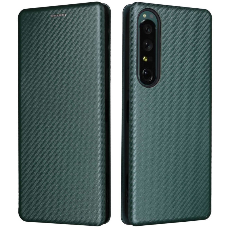 Flip Cover Sony Xperia 1 IV Texture Carbon Fibre