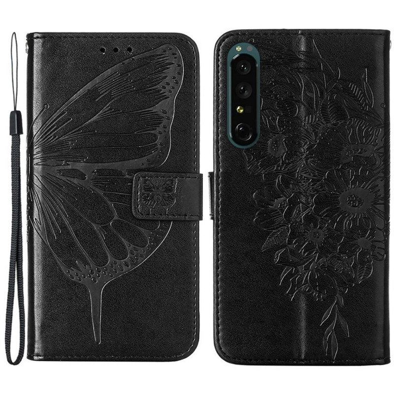Sony Xperia 1 IV Butterfly Case with Strap