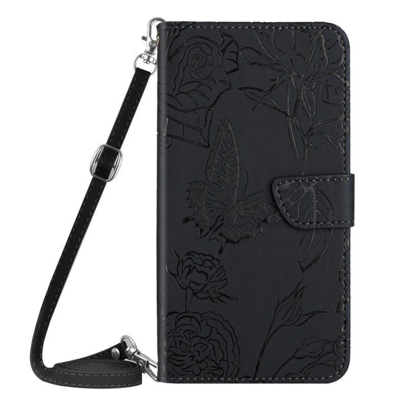 Sony Xperia 10 IV Case Butterflies with Shoulder Strap