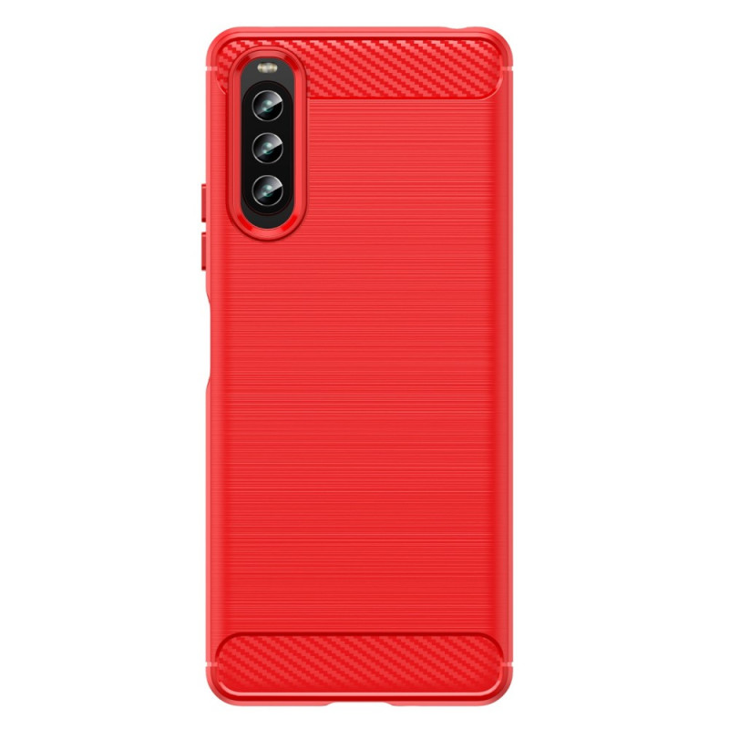 Sony Xperia 10 IV Brushed Carbon Fibre Case