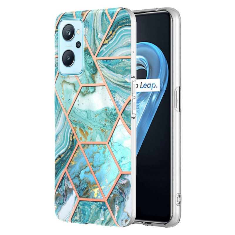 Oppo A76 / Realme 9i Geometric Flashy Marble Case