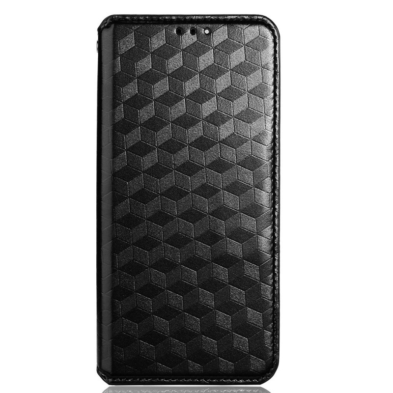 Flip Cover Realme GT2 Pro The
ather Effect 3D Cubes