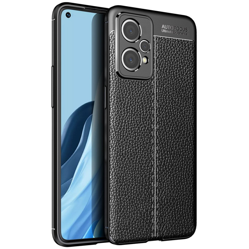 Case Realme 9 Pro Plus The
ather Effect Lychee
 Double Line