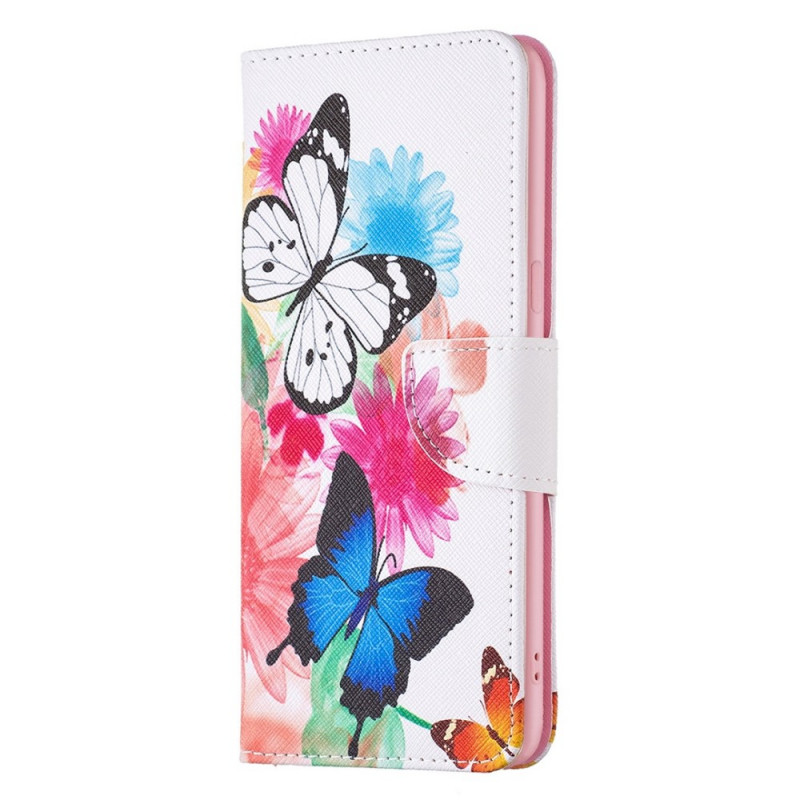 Case Oppo Find X5 Lite Painted Butterflies