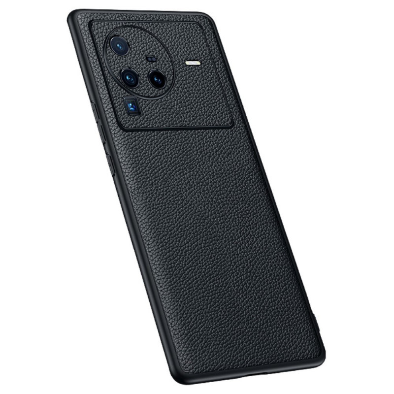 Vivo X80 Pro Cover Genuine Lychee The
ather