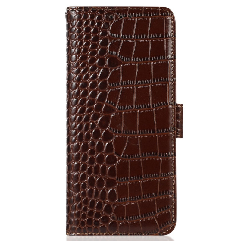 OnePlus
 Nord 2T 5G Genuine The
ather Crocodile Style Case RFID