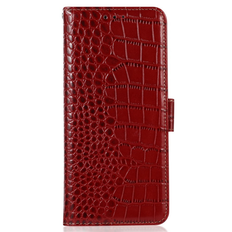 OnePlus
 Nord 2T 5G Genuine The
ather Crocodile Style Case RFID