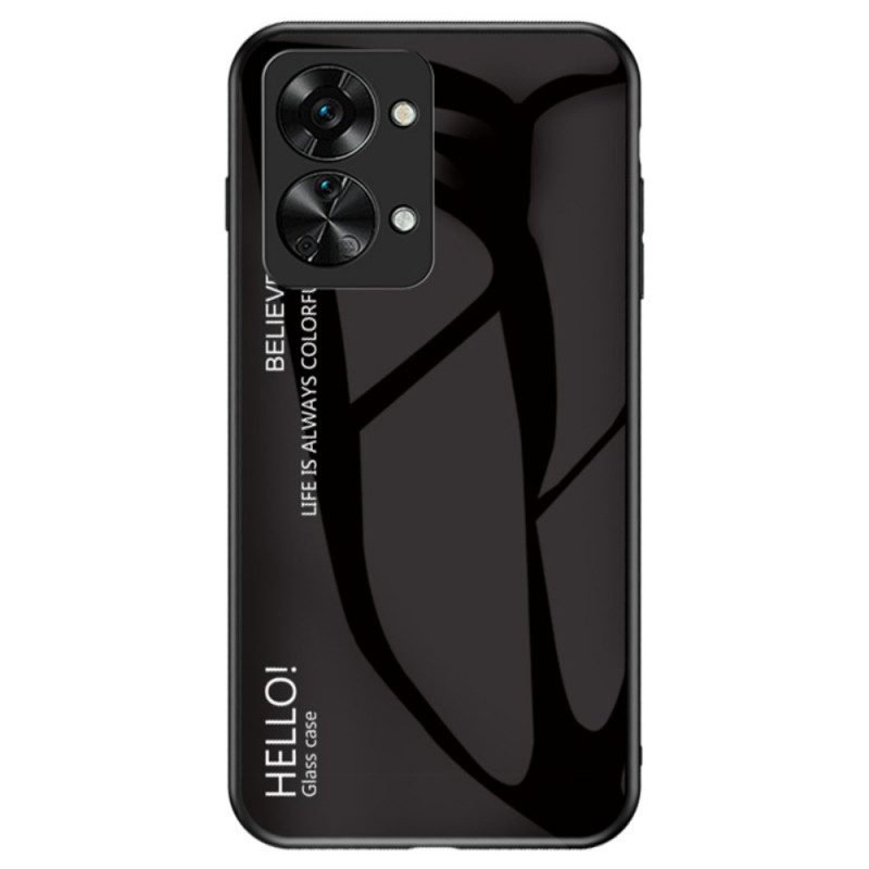 OnePlus
 Nord 2T 5G Tempered Glass Case Hello