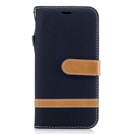 Cover Samsung Galaxy J3 2017 Tissu Et Effet Cuir