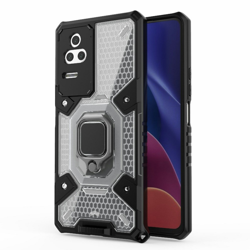 Poco F4 Honeycomb Case with Support Ring