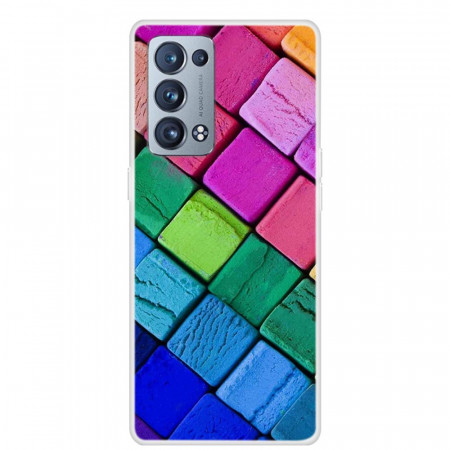 Flip Cover Oppo Reno 6 Pro 5G 3D Cubes - Dealy