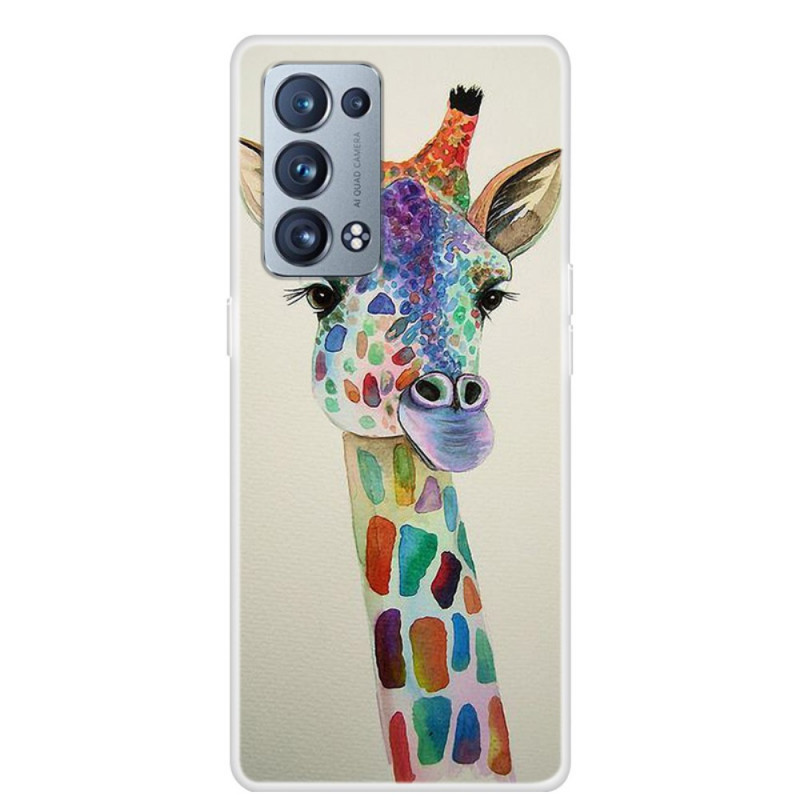 Oppo Reno 6 Pro 5G Giraffe Coloured Case