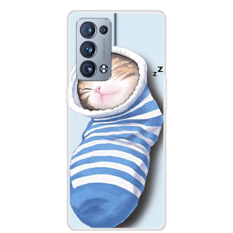 Oppo Reno 6 Pro 5G Case Sleeping Kitten