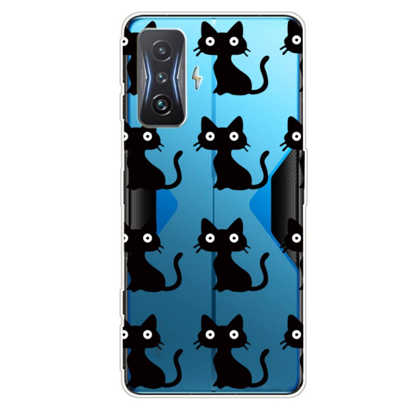 Poco F4 GT Transparent Case Cats