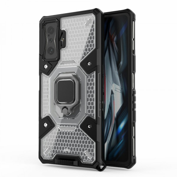 Poco F4 GT Honeycomb Case
 with Support Ring