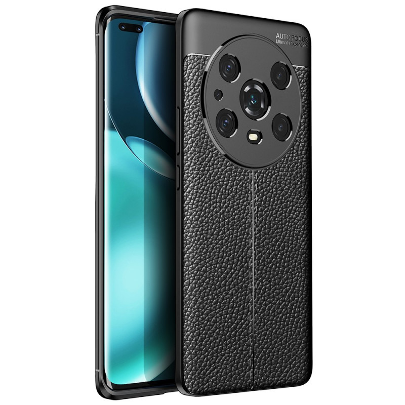 Honor Magic 4 Pro The
ather Case Lychee Effect Double Line