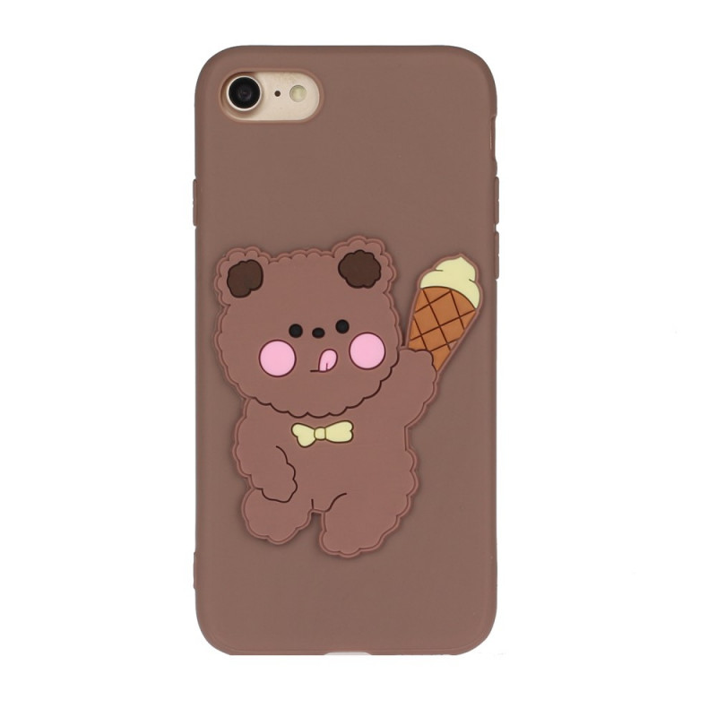 Case iPhone SE 3 / SE 2 / 8 / 7 Silicone Teddy Bear