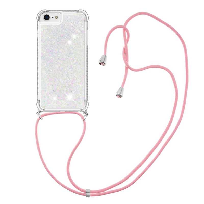 Case iPhone SE 3 / SE 2 / 8 / 7 with Drawstring Glitter Design