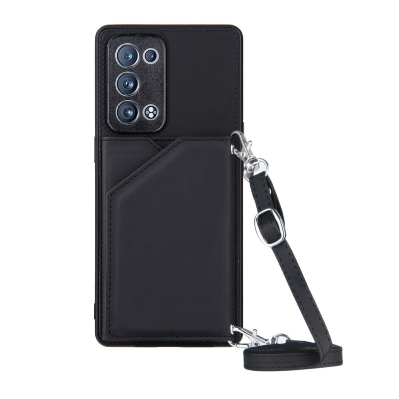 Case Oppo Reno 6 Pro 5G Card holder and shoulder strap