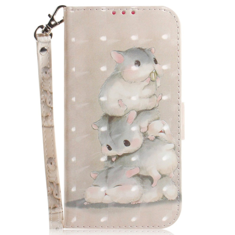 Cover Poco X4 Pro 5G Hamsters with Strap