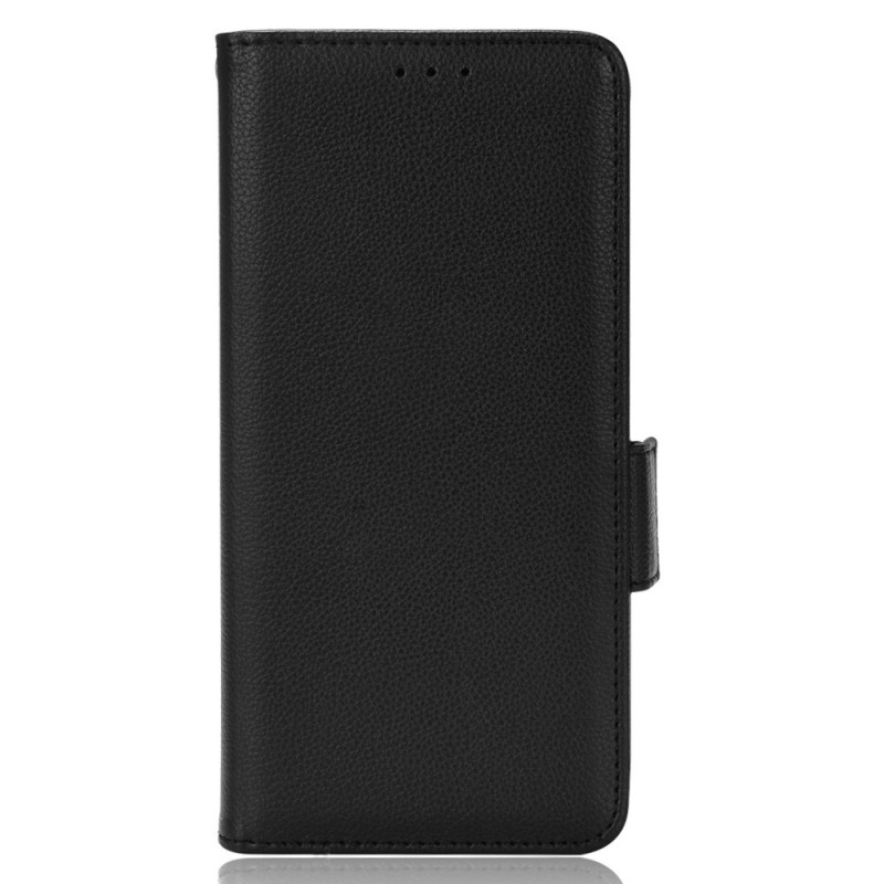 Grey Leatherette Slim Wallet