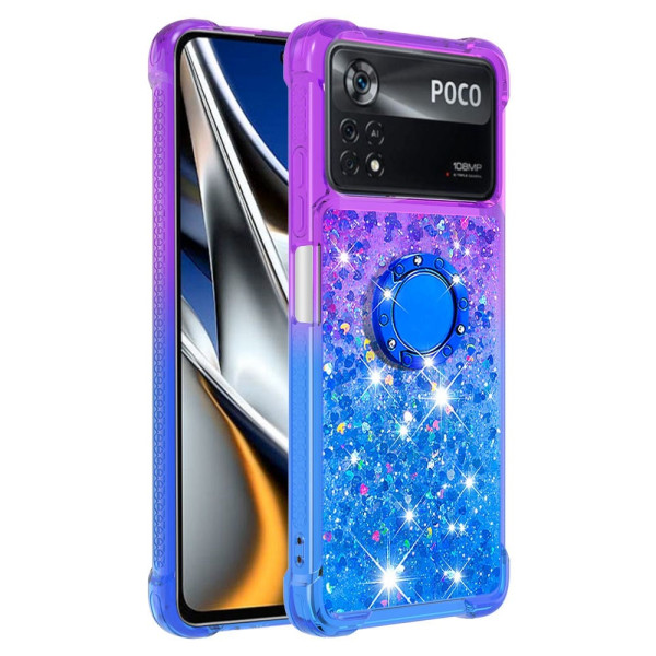 Case Poco X4 Pro 5G Glitter Ring-Support