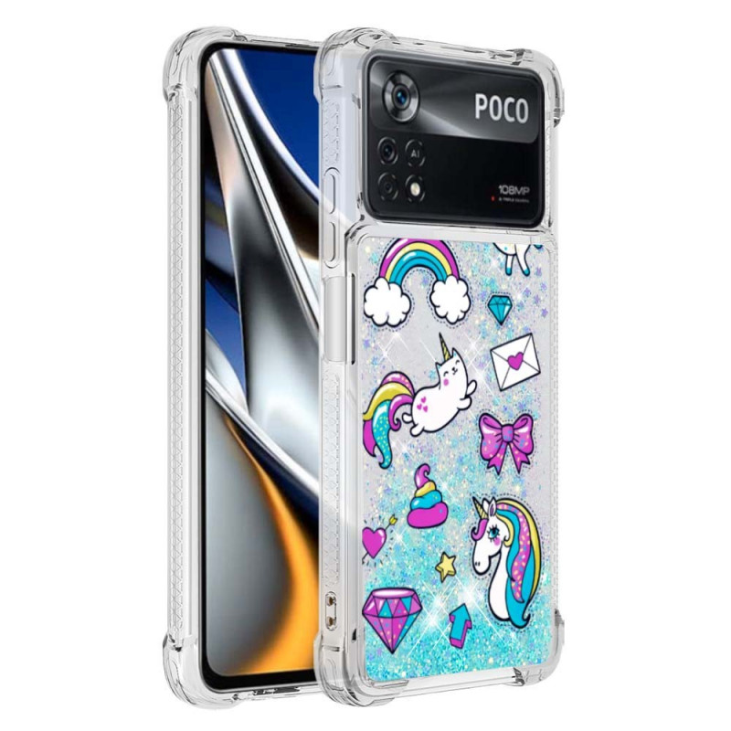 Case Poco X4 Pro 5G Unicorn Glitter