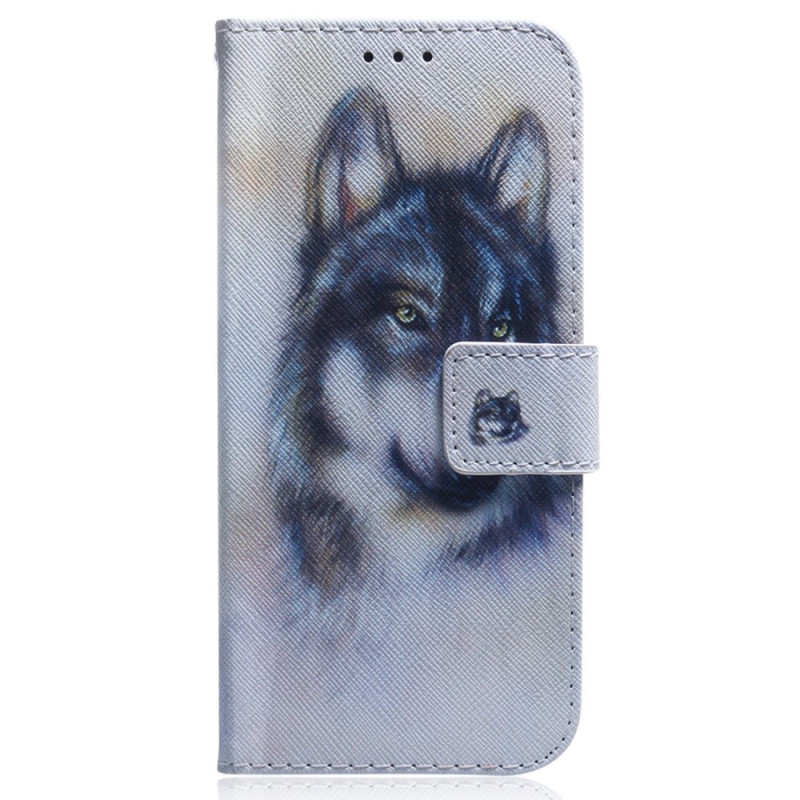 OnePlus
 Nord 2T 5G Watercolour Wolf Lanyard Case