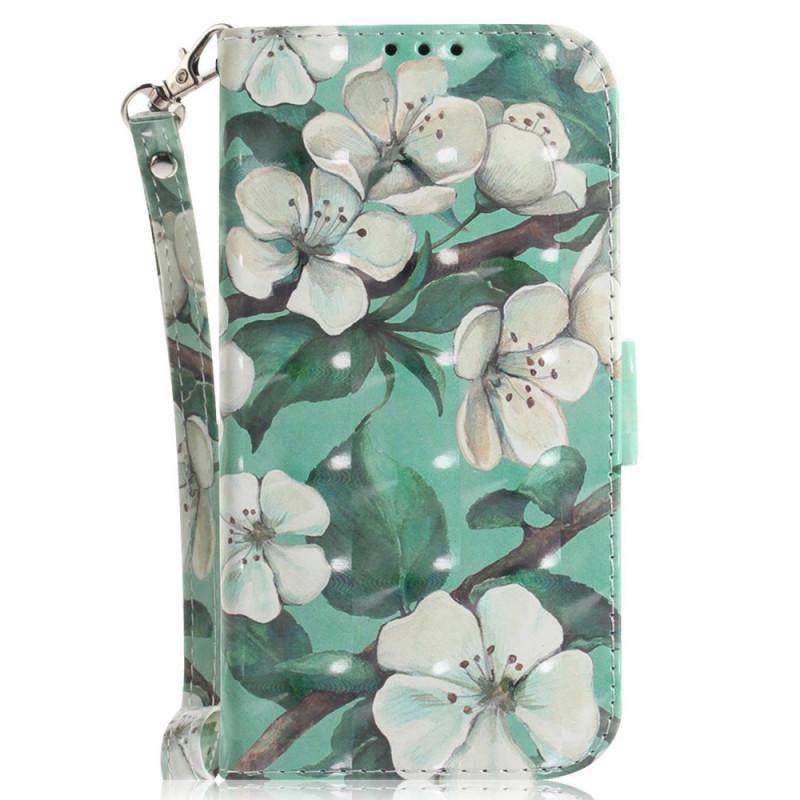 OnePlus
 Nord 2T 5G White Flower Strap Case