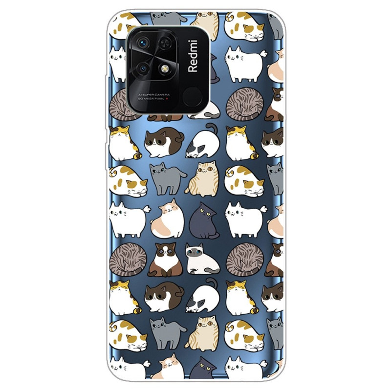Xiaomi Redmi 10C Case Multiple Cats