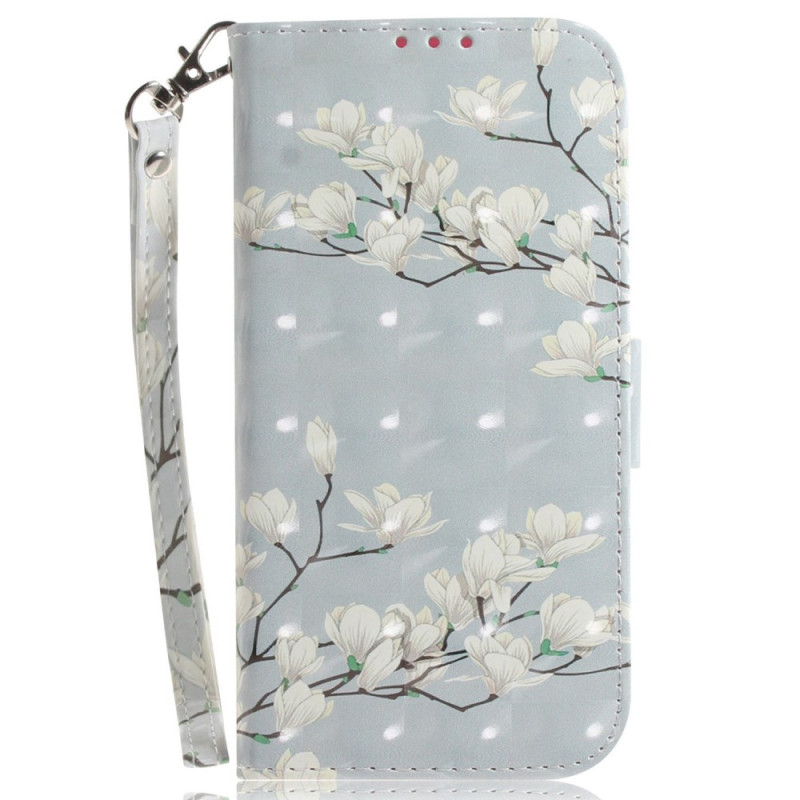 OnePlus
 Nord 2T 5G Lanyard Case Magnolia Flowers